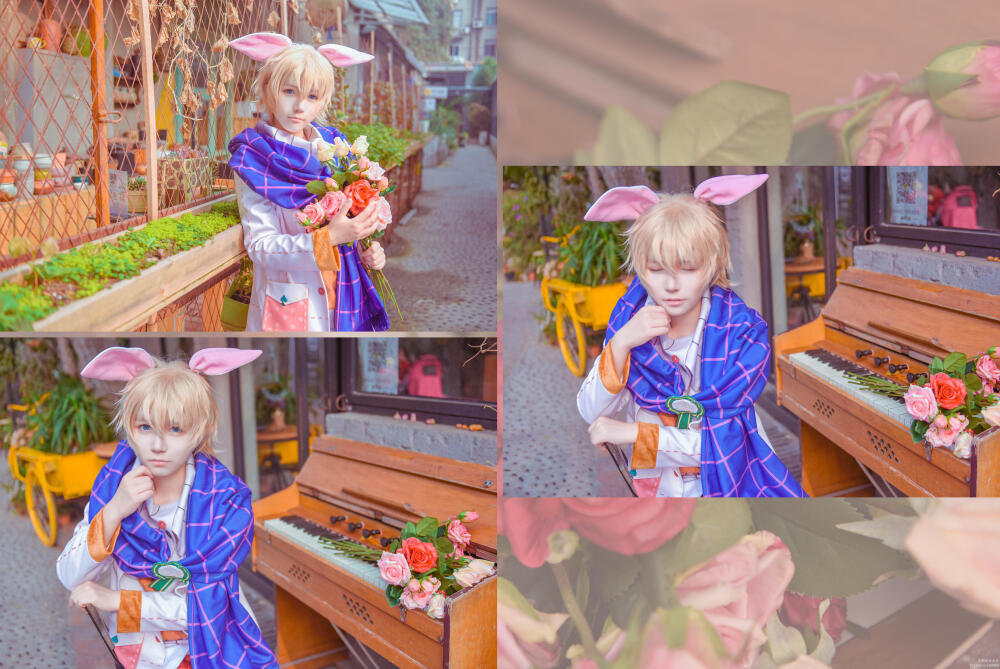 【cos】梦百sp时计兔~迟到的圣诞快乐
时机兔 cn: 狗司令太子
摄影：小猫wQ 化妆：狗司令太子 后期：狗司令太子 协力：三岁
梦王国与沉睡的100王子 游戏