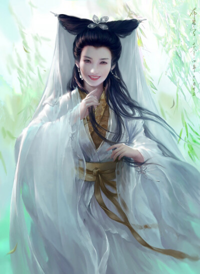 cg绘画白娘子