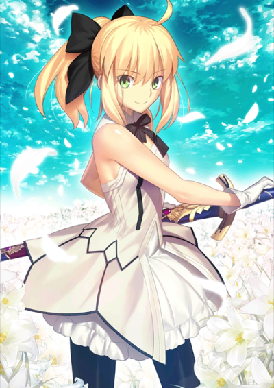 白saber saber lily
