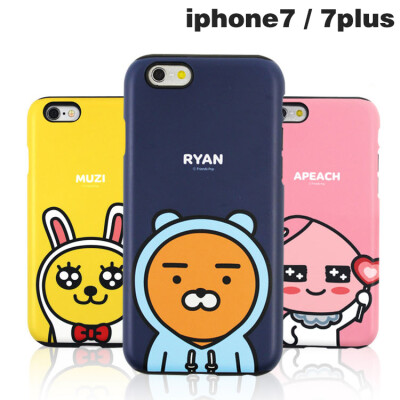 韩国Kakao iPhone7 plus手机壳 可爱卡通苹果7手机壳防摔双壳