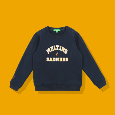 MELTING SADNESSMTSS 16AWSWEATERKIDS藏蓝色小童卫衣