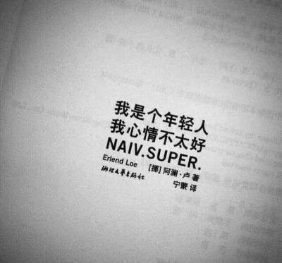 我觉得这个世界美好无比。晴时满树花开，雨天一湖涟漪，阳光席卷城市，微风穿越指间，入夜每个电台播放的情歌，沿途每条山路铺开的影子，全部是你不经意写的一字一句，留我年复一年朗读。这世界是你的遗嘱，而我是你…