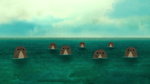 #海洋之歌#画面美的每一帧都能做壁纸，尤其喜欢最后小女孩唱的歌，仿佛能洗涤心灵