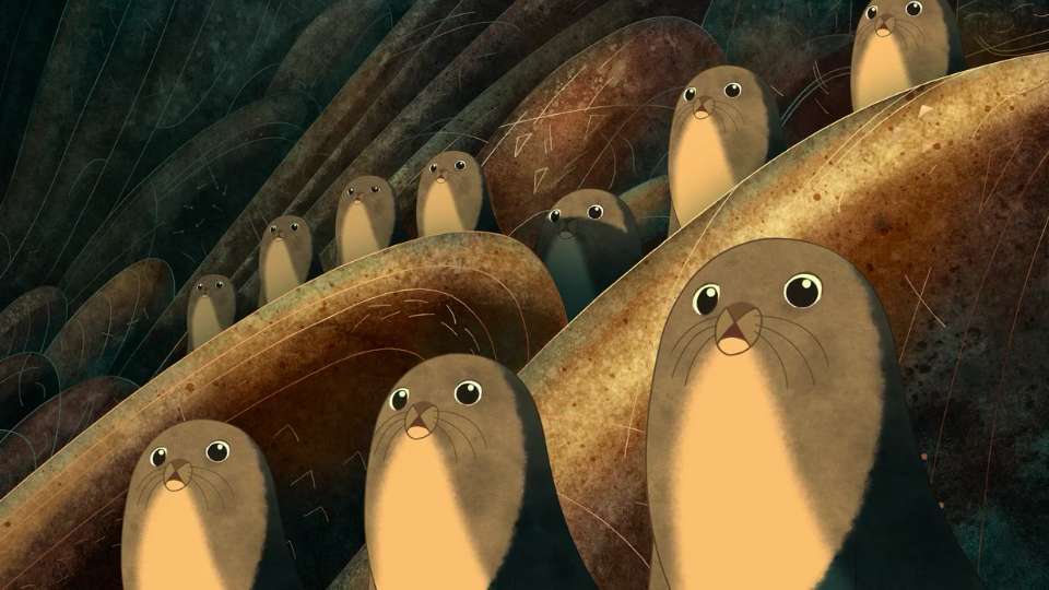 #海洋之歌#画面美的每一帧都能做壁纸，尤其喜欢最后小女孩唱的歌，仿佛能洗涤心灵