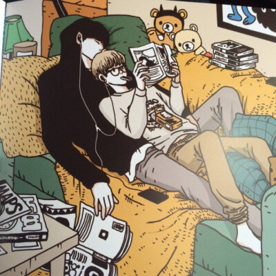 插画 腐 日常 生活 手绘 二次元 温馨