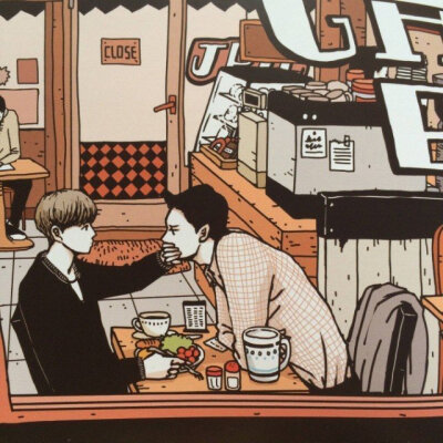 插画 腐 日常 生活 手绘 二次元 温馨