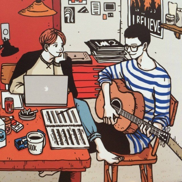 插画 腐 日常 生活 手绘 二次元 温馨