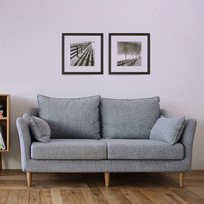 北欧布艺沙发日式沙发组合小户型可拆洗木邻家具简约客厅双人沙发