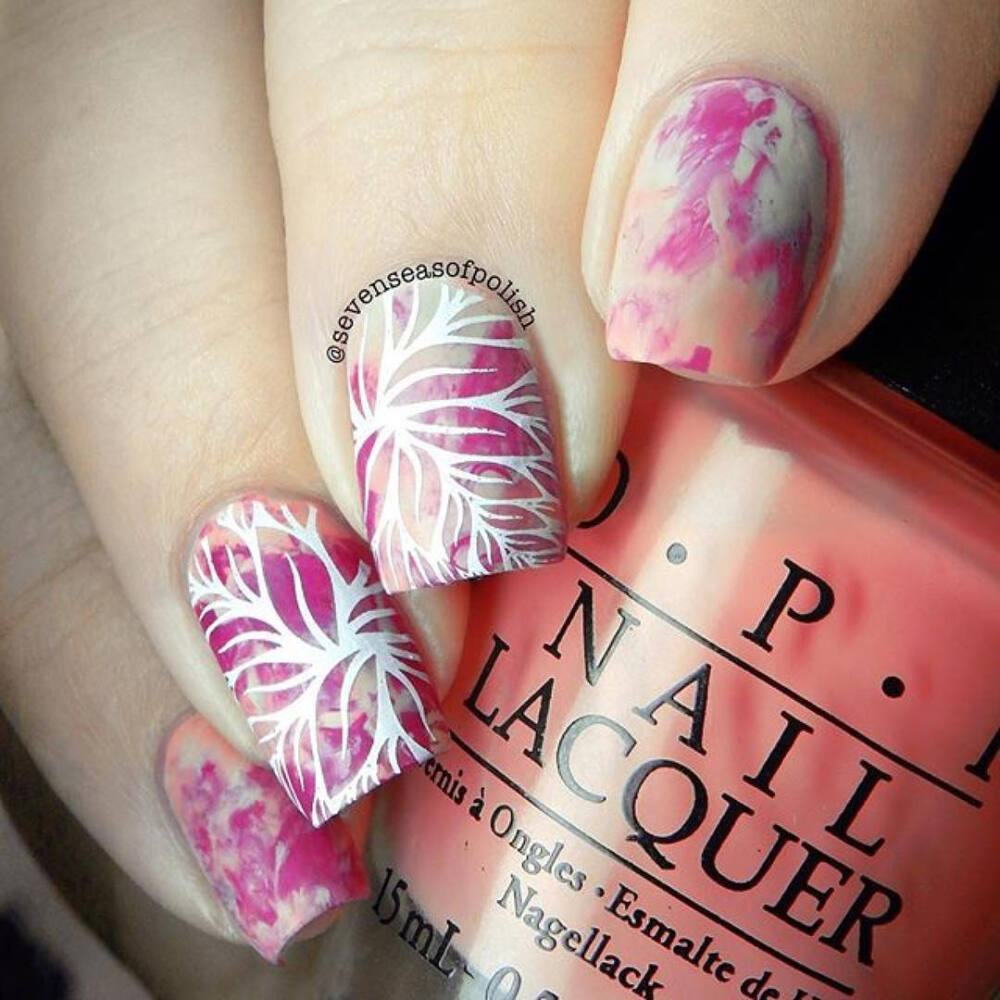 #GPRepost,#reposter,#notetag @sevenseasofpolish via @GPRepostApp ======> @sevenseasofpolish:A mani from last October that I nearly forgot! Smooshy nails with @opi_products Got Myself Into a Jam-balaya, Spare Me a French Quarter & Do You Take Lei-Away. Stamped with @colouralike Kind Of White and @ube