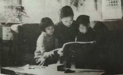 【林徽因】与一双儿女读书