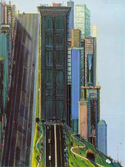 超现实主义绘画 盗梦空间｜Wayne Thiebaud