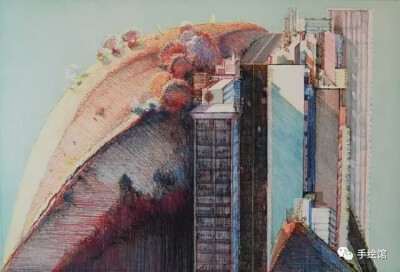 超现实主义绘画 盗梦空间｜Wayne Thiebaud