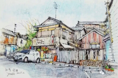 建筑速写by 加藤要治（Yohji Kato）