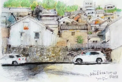建筑速写by 加藤要治（Yohji Kato）