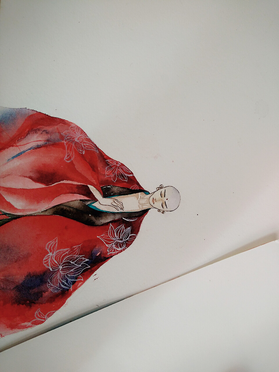 无眼耳鼻舌身意 无色声香味触法 临·鹿荷 红衣小僧