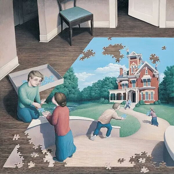 加拿大画家Rob Gonsalves视错觉绘画