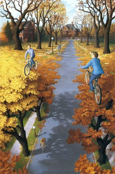 加拿大画家Rob Gonsalves视错觉绘画