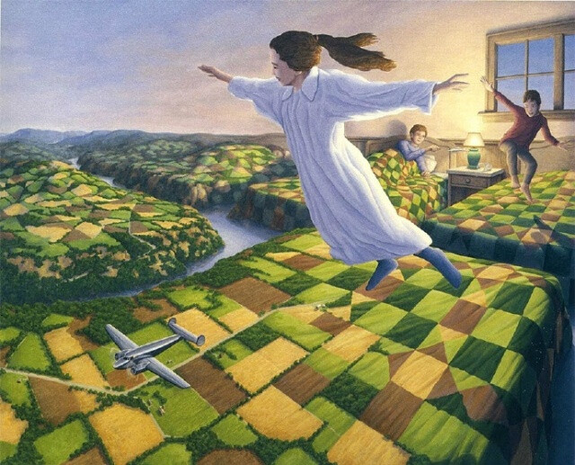 加拿大画家Rob Gonsalves视错觉绘画