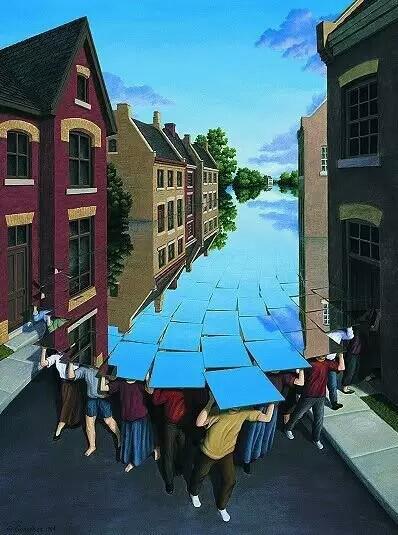 加拿大画家Rob Gonsalves视错觉绘画