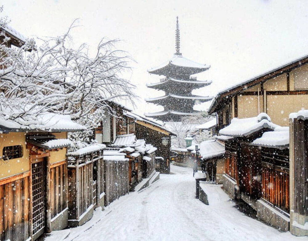 日本の雪景