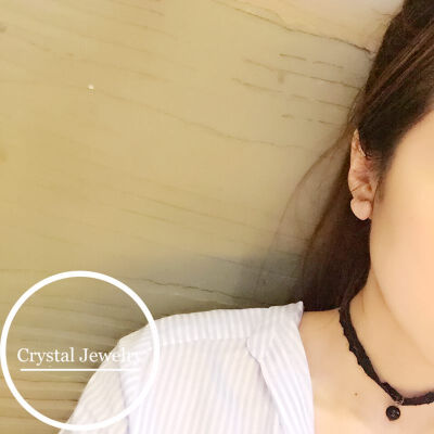 Crystal Jewelry 爱心流苏耳钉 两种戴法