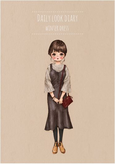 Winter Dress
冬季外套里面穿的轻松温暖的所在的三种颜色的连衣裙
#Daily look dairy#