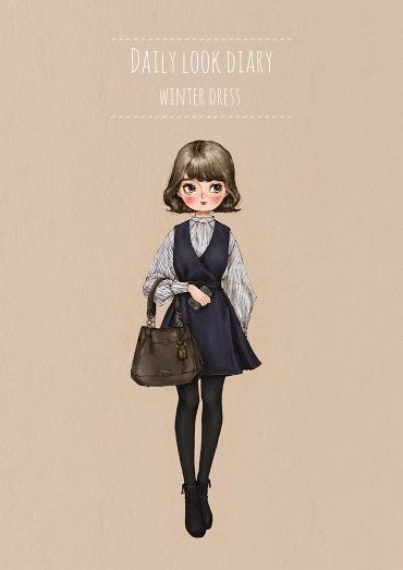 Winter Dress
冬季外套里面穿的轻松温暖的所在的三种颜色的连衣裙
#Daily look dairy#