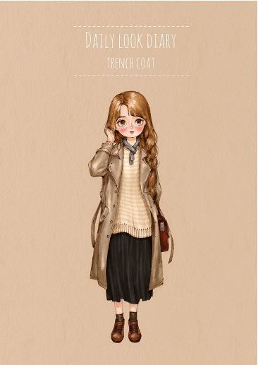 Trench Coat
一个秋天的气氛都有吸引力的项目，遮阳
#Daily look dairy#