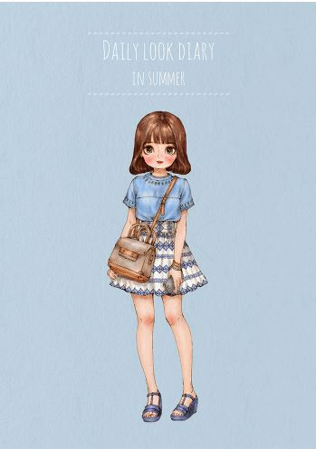 in Summer
炎热的夏天，凉爽的服装的她们
#Daily look dairy#