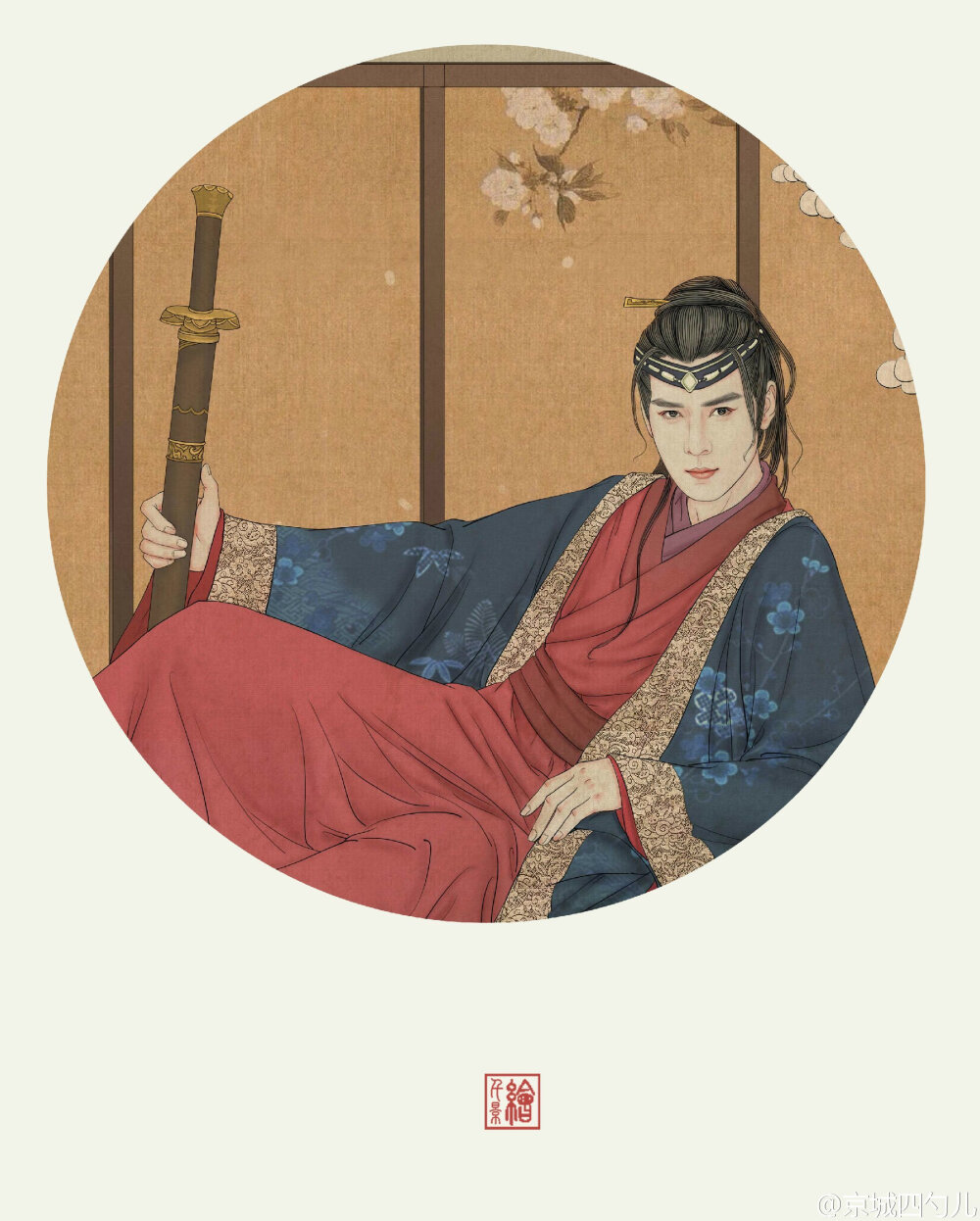 焦恩俊日月凌空饰演贺兰敏之绘师千景绘studio