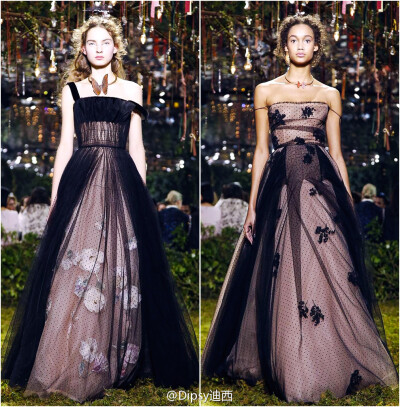 Christian Dior S/S 2017 Haute Couture｜新设计师太懂仙女的小心思，太知道仙女需要些什么～小手随便一挥，随即召唤出一大群林间仙子～