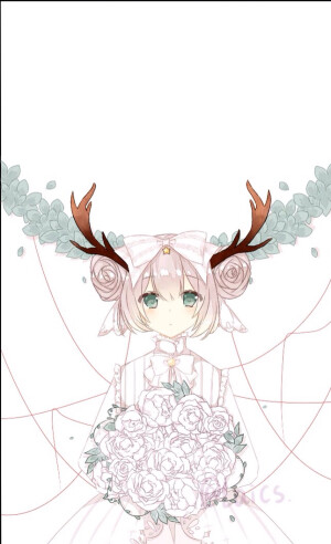 王者荣耀 图 小乔 纯白花嫁