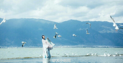 【眉间雪】
柳树下一曲，信了人如故，
呵手封题意，归马带相思，
细雪覆眉目，了却红尘意。
摄影： @大小眼周
出镜： @欧琪琦是个美男子 