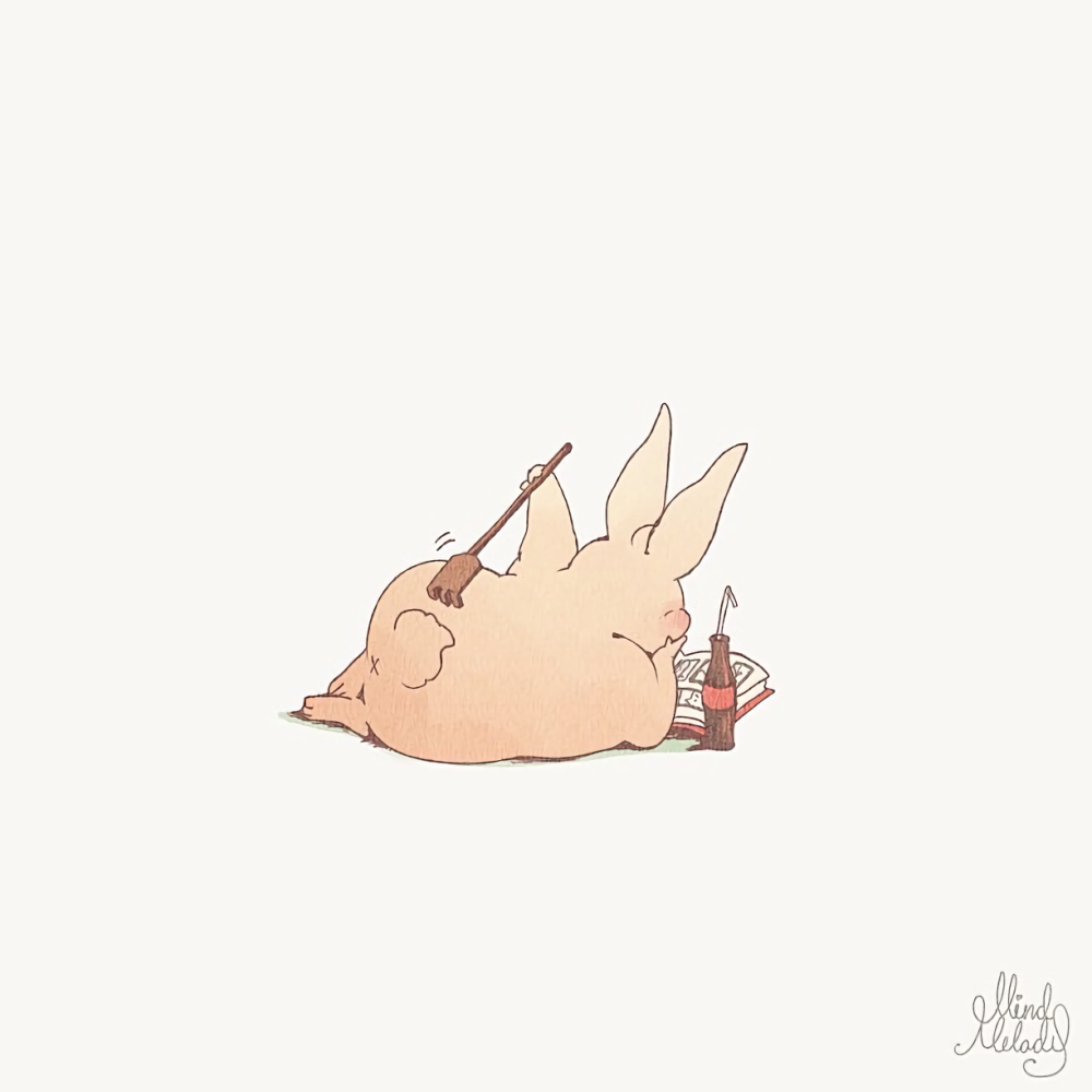 颓废 泰国人气美女画师mindmelody 创作的系列动物插画《joojee &amp