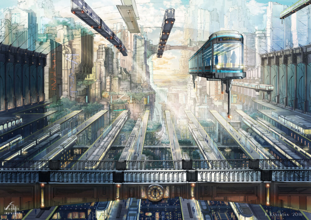 中央駅 绘师：K,Kanehira（p id=158395） 本作品id=56342767