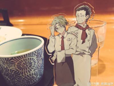 [cp]#殺戮の天使##殺戮天使#去了CAFE二期，試了一下新出的遊戲（嗯？就是扔丹尼醫生的眼球砸獎（6p））一發入魂A賞！昨天有別的咖啡店的老闆George桑（7p）來做一日店長，做拿鐵咖啡拉花4p是我點的丹尼w【最後2p是別…