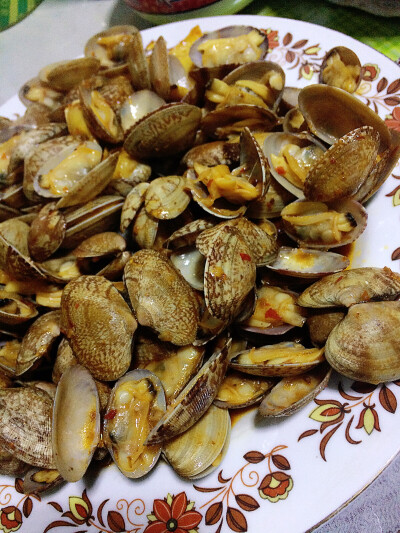 爆炒花蚬子，20170125。