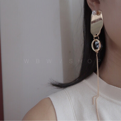 WBW hm cos 日韩设计珍珠质感金属欧美独家 耳钉耳环耳线耳坠
