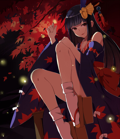 【侵删】鬼女紅葉 | 紫色人形 p站_id=60199499