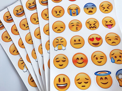 【棕熊家】手帐相册装饰贴纸 Emoji可爱表情 笔记本日记手账贴画