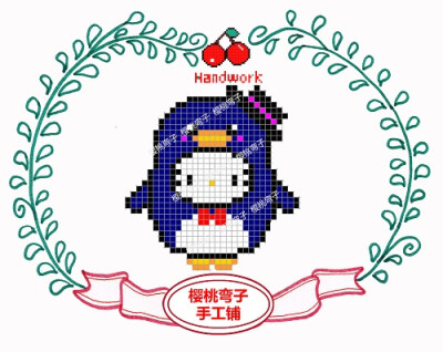 hello kitty 麦当劳拼豆图纸 taobao:樱桃弯子手工铺 WX:CherryHandwork