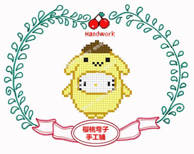 hello kitty 麦当劳拼豆图纸 taobao:樱桃弯子手工铺 WX:CherryHandwork