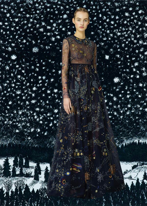 Jan 16th, 2015
Valentino Pre-Fall 2015
by Erica in Collections
Just when you think a collection couldn’t get any better (as is always the case with Valentino), Diana Moss works that magical eye of hers and transforms it into an entirely new and compelling series where fashion so flawlessly collides with art. Maria Grazia Chiuri and Pierpaolo Piccioli’s Botticelli inspired floral prints and embroidery come to life against these century old works of art. And while we’re in the throes of award seas