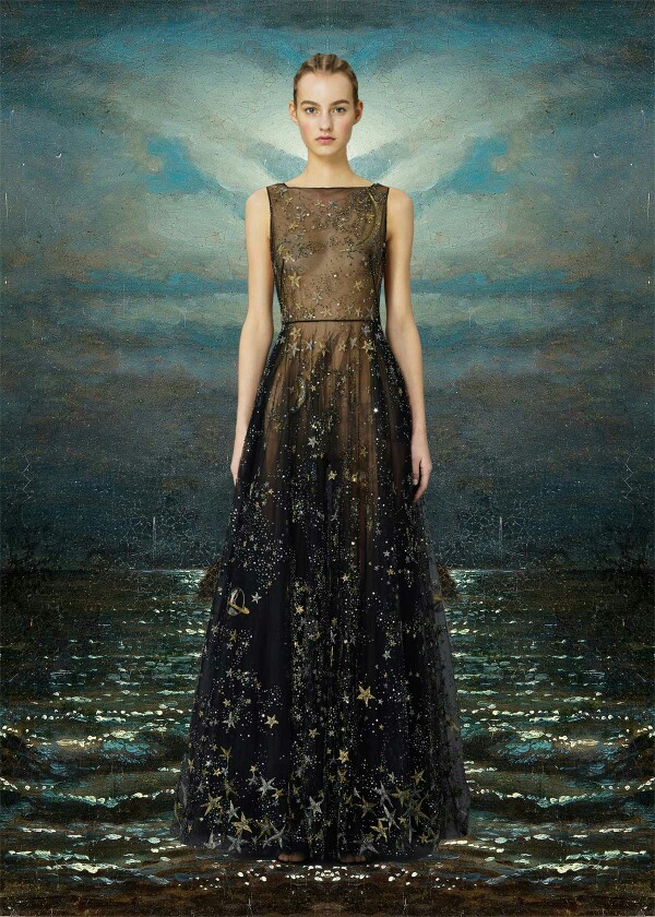 Jan 16th, 2015
Valentino Pre-Fall 2015
by Erica in Collections
Just when you think a collection couldn’t get any better (as is always the case with Valentino), Diana Moss works that magical eye of hers and transforms it into an entirely new and compelling series where fashion so flawlessly collides with art. Maria Grazia Chiuri and Pierpaolo Piccioli’s Botticelli inspired floral prints and embroidery come to life against these century old works of art. And while we’re in the throes of award seas