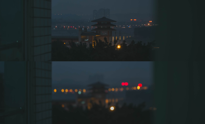 学校夜景