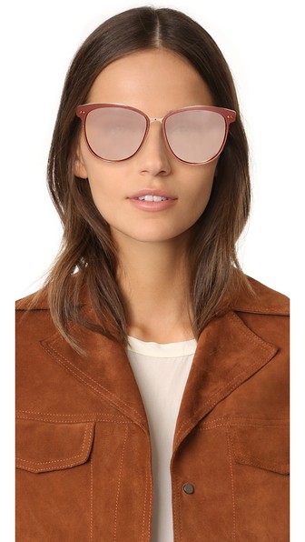 Linda Farrow Luxe 超大镜面太阳镜
