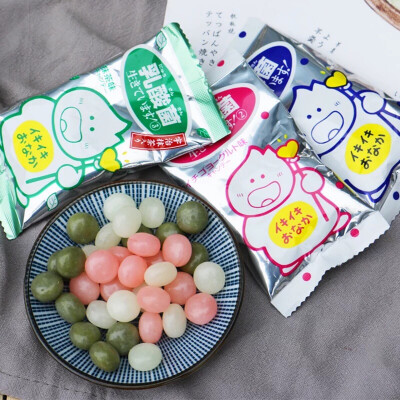 日本进口糖果零食 吉向八尾浓型乳酸菌糖 原味草莓味抹茶味 解馋