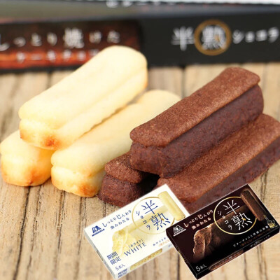 日本进口零食 Morinaga森永 半熟洋酒白巧克力/烤制烘焙蛋糕巧克力