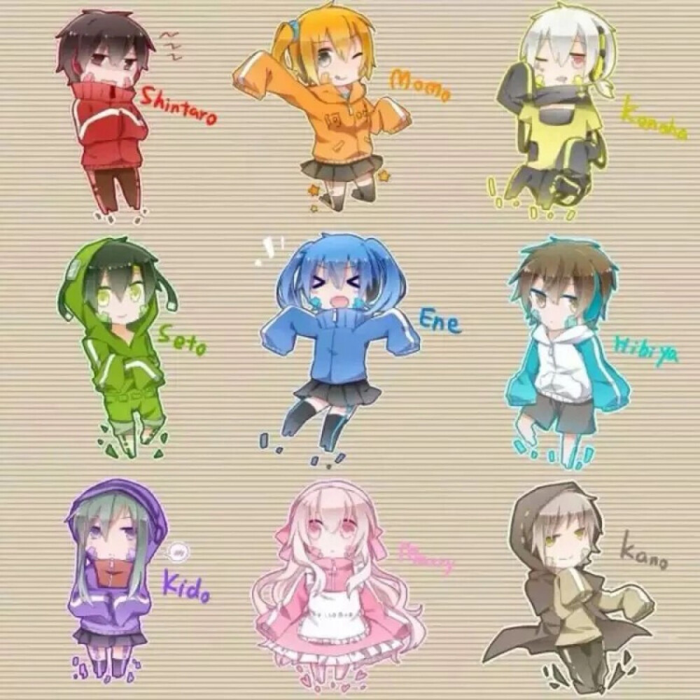 Kido Seto Kano Mary Momo Ene Shintaro Hibiya Konoha