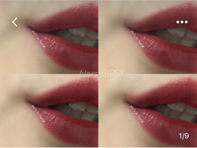 玫瑰豆沙色·Nars sheer lipstick GIPSY